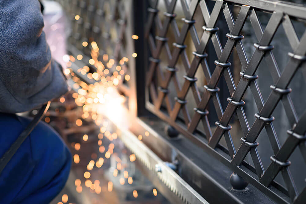 Architectural metalwork installation